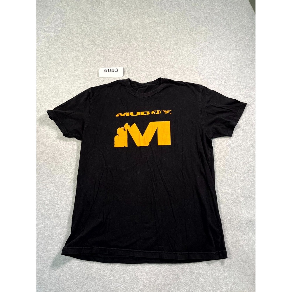 Muddy‎ T Shirt Mens Medium Black Graphic Logo Crew Neck Casual Outdoor Hunting